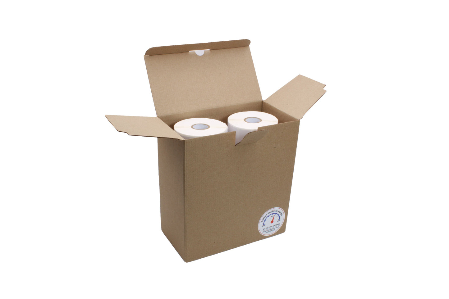 Etiquetas Termico Directo  76mm x 25mm  1300 Etiquetas/Roll, 1" Core, Pre-Corte Horizontal